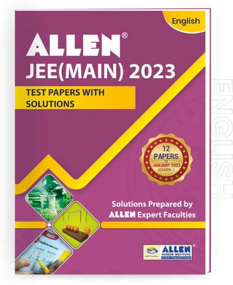 JEE MAIN 2023 Test Papers with Solutions in English (January Session-1)