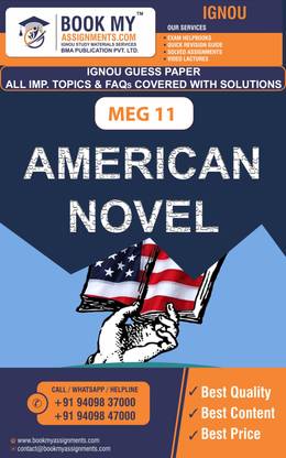 IGNOU MEG 11 American Novel | Guess Paper | Important Question Answer | (MEG)