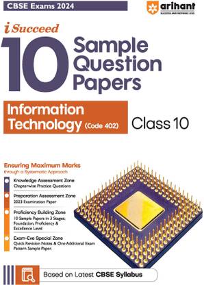 Arihant CBSE Sample Question Paper Class 10 Information Technology Book For 2024 Board Exam