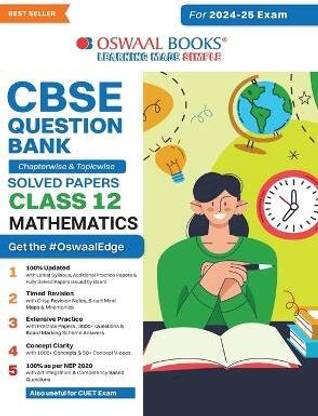 Oswaal CBSE Question Bank Class 12 Mathematics, Chapterwise and Topicwise Solved Papers For Board Exams 2025