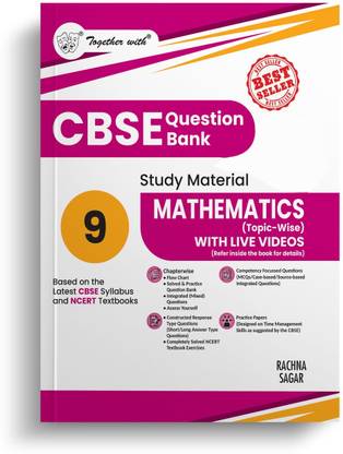 Together with CBSE Question Bank Mathematics Class 9 Exam 2026 Study Material