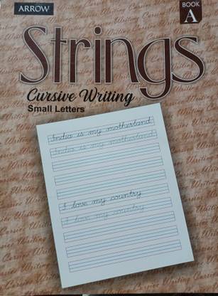 Arrow strings cursive writing small letters book A