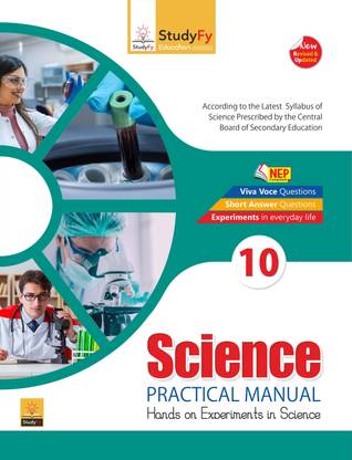 StudyFy CBSE Class 10th Science Practical Lab Manual for 2024 Exam