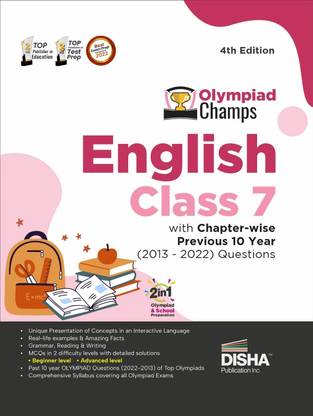 Olympiad Champs English Class 7 with Chapter-Wise Previous 10 Year (2013 - 2022) Questions Complete Prep Guide with Theory, Pyqs, Past & Practice Exercise
