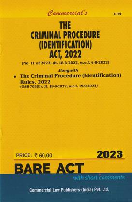 The Criminal Procedure (Identification) Act, 2022- 2023/Edition