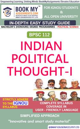 IGNOU BPSC 112 Indian Political Thought-I Study Material (In Depth Guide) For Ignou Student