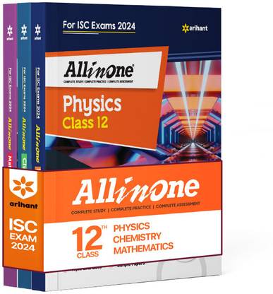 Arihant All In One Class 12th Physics, Chemistry, Mathematics for ISC Exam�2024 (Set of 3 Books)
