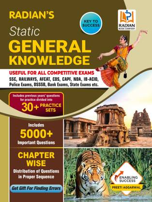 Static General Knowledge: Useful for SSC, Railways, AFCAT, CDS, CAPF, NDA, IB-ACIO, Police Exams, DSSSB, Bank Exams, State Exams & Other Competitive Exams Book in English
