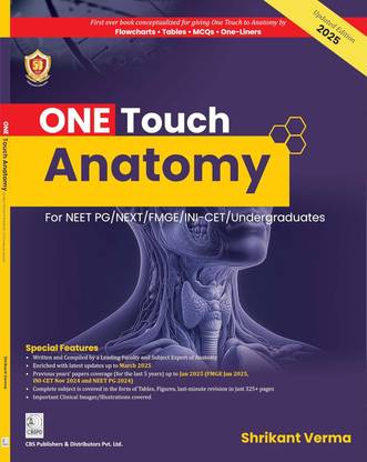 ONE TOUCH ANATOMY FOR NEET PG NEXT FMGE INI CET UNDERGRADUATES