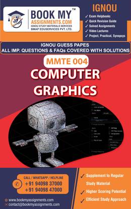 IGNOU MMTE 004 Computer Graphics | Guess Paper| Important Question Answer | Master of Science (Mathematics with Application in Computer Science) (MSCMACS)