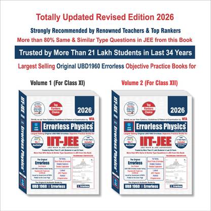Ubd1960 Errorless Physics for Iit-Jee (Main & Advanced) 2026