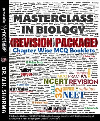 NEETprep Masterclass Biology (Revision Package) Book for NEET Preparation | by Dr. N.K. Sharma | NCERT Chapter-wise MCQ Booklet with 16 Online Tests (Latest Edition 2025)