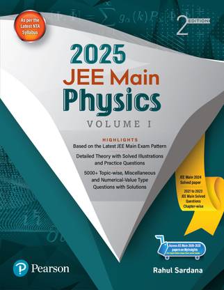 JEE Main Physics'25 Vol I |JEE Main 2024 Solved Paper | 2021 to 2023 JEE main Solved Question | 2nd e - Pearson