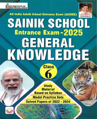 Sainik School Class 6 Entrance Exam 2025 General Knowledge in English