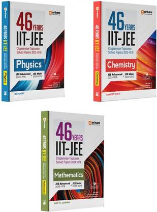 Arihant 46 Years Physics, Chemistry, Mathematics Chapterwise Topicwise Solved Papers 2023-1978 Iit Jee (Jee Main & Advanced)