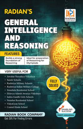 General Intelligence & Reasoning Guide Book for JNV, Sainik School (AISSEE), RMS and Other Competitive Exams in English 2025 (Revised Edition)
