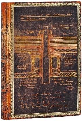 Tesla, Sketch of a Turbine Mini Lined Softcover Flexi Journal