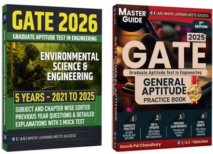 GATE Environmental Science and Engineering & GATE General Aptitude Practice Book  - 2026 | Previous Year Solved Papers (2021 - 2025) with Detailed Solution | Chapter Wise Sorted Question Bank with Detailed Explanation | Best Seller PYQ Book for GATE Environmental Science & Engineering Exam in India | Two Brothers Publications