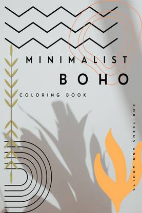 MINIMALIST BOHO COLORING BOOK FOR TEENS AND ADULTS  - Abstract Coloring Pages