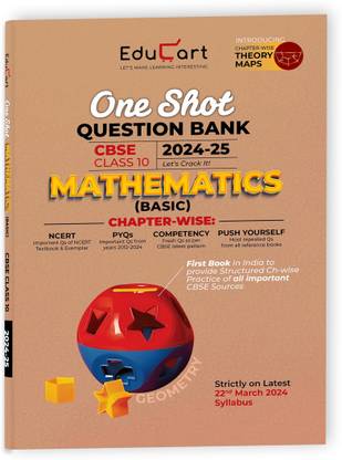 (OLD) Educart CBSE Class 10 MATHEMATICS BASIC One Shot Question Bank 2024-25 (for 2025 exam)