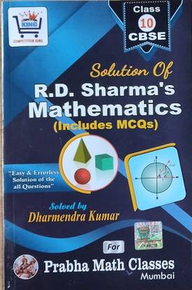 Solution of RD Sharma mathematics class 10th edition 2023 Also for 2024-2025  - Note- THE BOOK HAVE ONLY ANSWER, NOT CONTAIN QUESTION ( WITHOUT QUESTION)