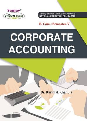 Corporate Accounting B.Com 5th Semester Latest Syllabus According By NEP