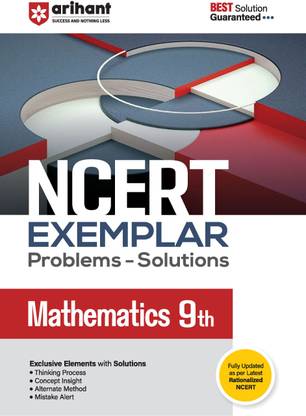 Arihant NCERT Exemplar Mathematics 9th Latest Rationalized Edition | Problems & Solutions with Exclusive Elements | Thinking Process, Concept Insight, Mistake Alert | For Exam 2025-26
