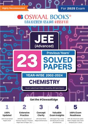 Oswaal Jee Advanced 26 Years' Chapter-Wise and Topic-Wise Solved Paper