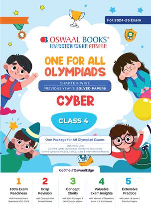 One for All Olympiads Previous Year Solved Papers_class 4_cyber_for 2024-2025 Exam