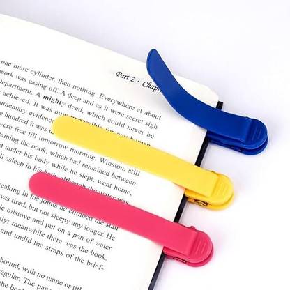 VELUZA Silicone Bookmarks Unique Cute Book Accessories (Pack of 3) bookmark Bookmark