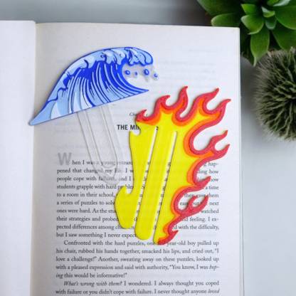 Hobi 3D FIRE THEME BOOKMARK Plastic Bookmark