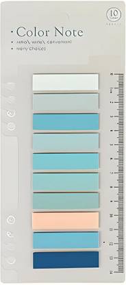 Adbee Sticky Note with Ruler Clear Self-Sticky Annotation, Waterproof Translucent Bookmark