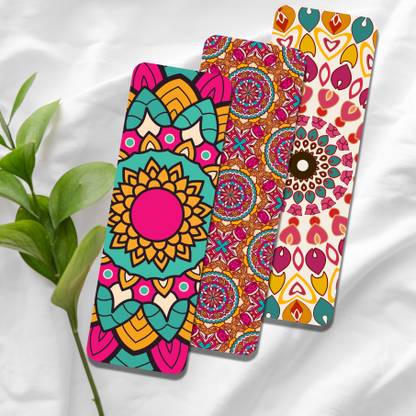 unquotestore Mandala Art Bookmarks Set of 10 Bookmarks 2x6 inches Paper Bookmark Bookmark