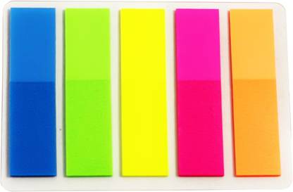Fobzzy Rectangular Plastic Flags Index Tabs Sticky Notes Bookmark