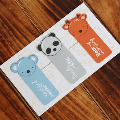 Mimikry Cute Magnetic Bookmarks Double Sided Quirky Bookmark
