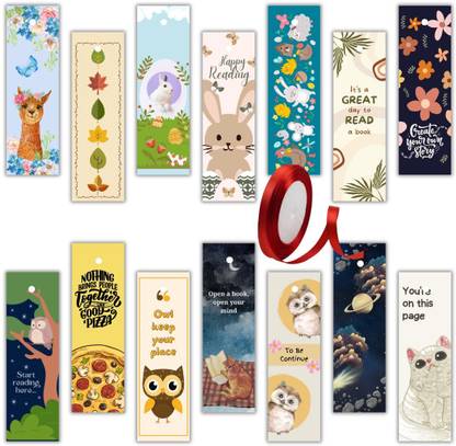 AanyaCentric 2" x 6.3" Travel Reading Bookmark One Side Printed Ideal for Gifting & Self Use Photo Paper Bookmark