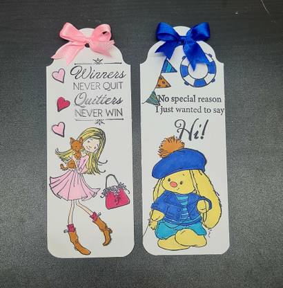 lavy's creations BOOKMARKS - PACK OF 2 [D4] HANDMADE Bookmark