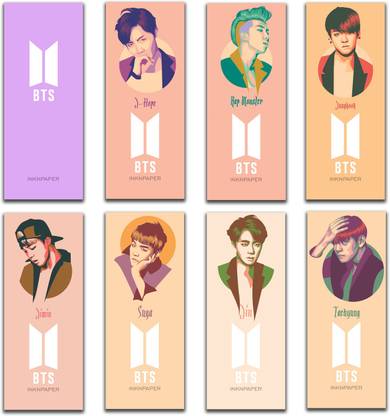 INKNPAPER BTS Bookmarks Engaging Colour and Cute Designs Bookmark