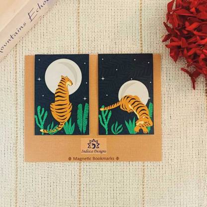 Indisca Designs Set of 2 Magnetic Bookmarks Magnetic Bookmark