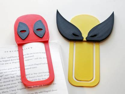 Bhootia Deadpool and Wolverine Bookmarks Plastic Bookmark
