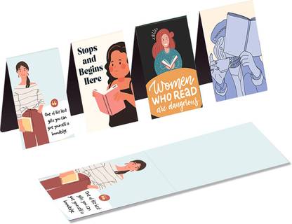 Rays Of Ink Magnetic Bookmarks for Women and Girls Book Readers / Ideal Gift for Bookworms Bookworms Bookmark