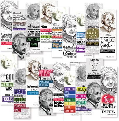 Creatie Bookmarks with Albert Einstein Motivational Quotes | 18 Pieces Bookmarks Bookmark