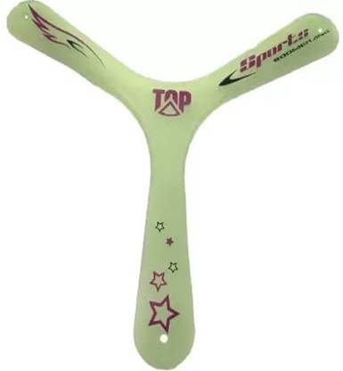 KTRS Boomerang Glow in Dark | Flying Toy Left Handed Boomerang Right Handed Non-returning Boomerang