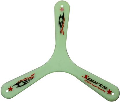 Shasan Glowing In Night Flying Boomerang For Kids And Adult Right Handed, Left Handed Non-returning Boomerang