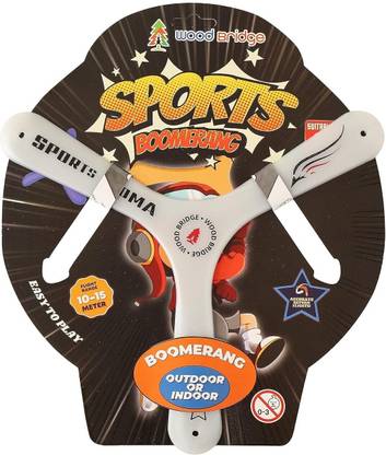 Helium Silver Boomerang Flying Throw Right Handed, Left Handed Returning Boomerang