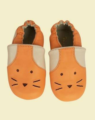 Shoemate LEATHER BOOTIE ORANGE Booties