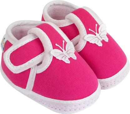 Neska Moda 3 To 12 Months Baby Girls & Baby Boys Soft Cotton Cute Butterfly Booties