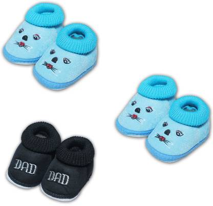 MAGLU New Launch booties for baby Pack of 3 boy and baby girl Booties