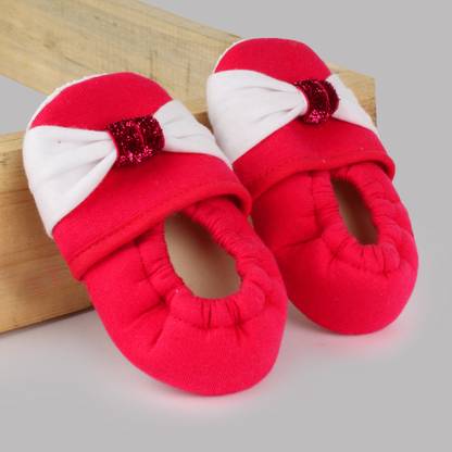 Daizy white bow design boty_red Booties