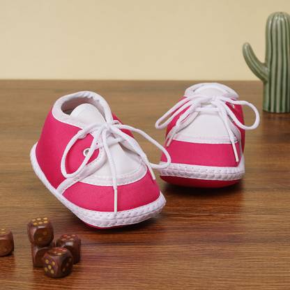 Neska Moda 3 To 12 Months Baby Boys & Baby Girls Cute Soft Cotton Pre-Walker Lace Booties